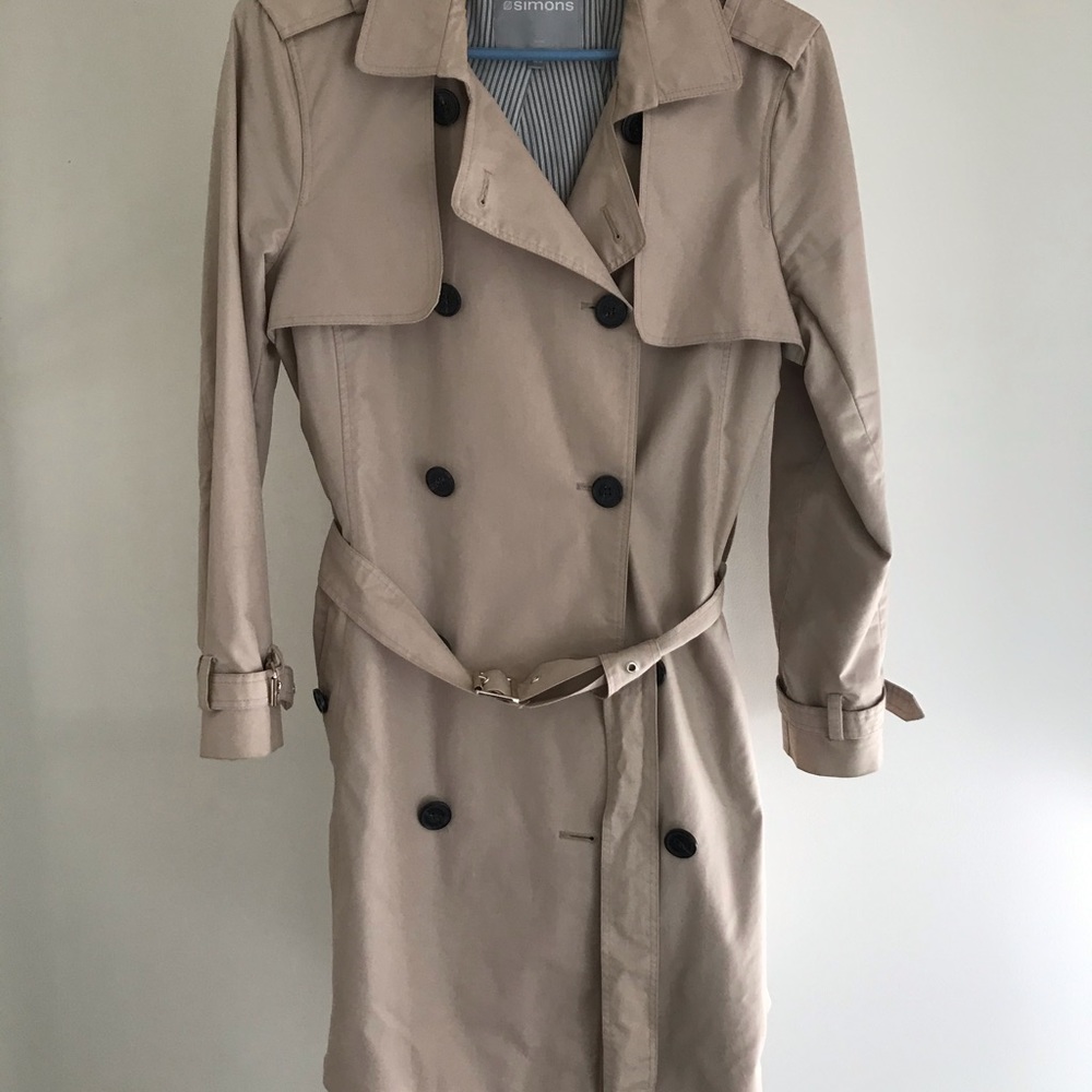 Simons trench coat
